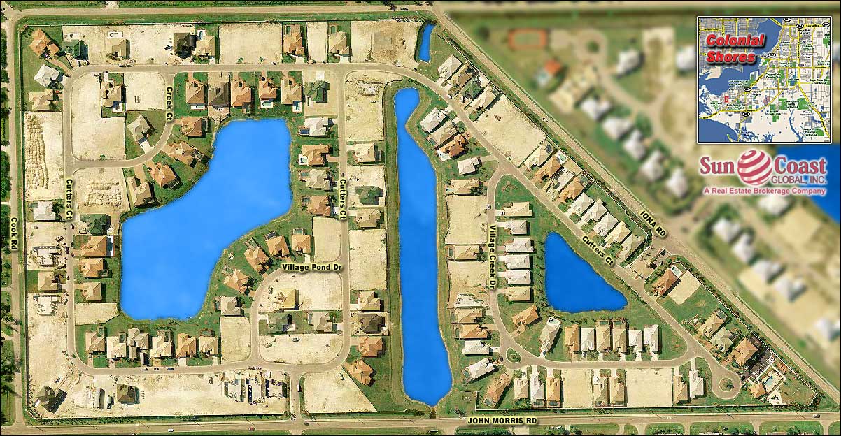 Colonial Shores Overhead Map